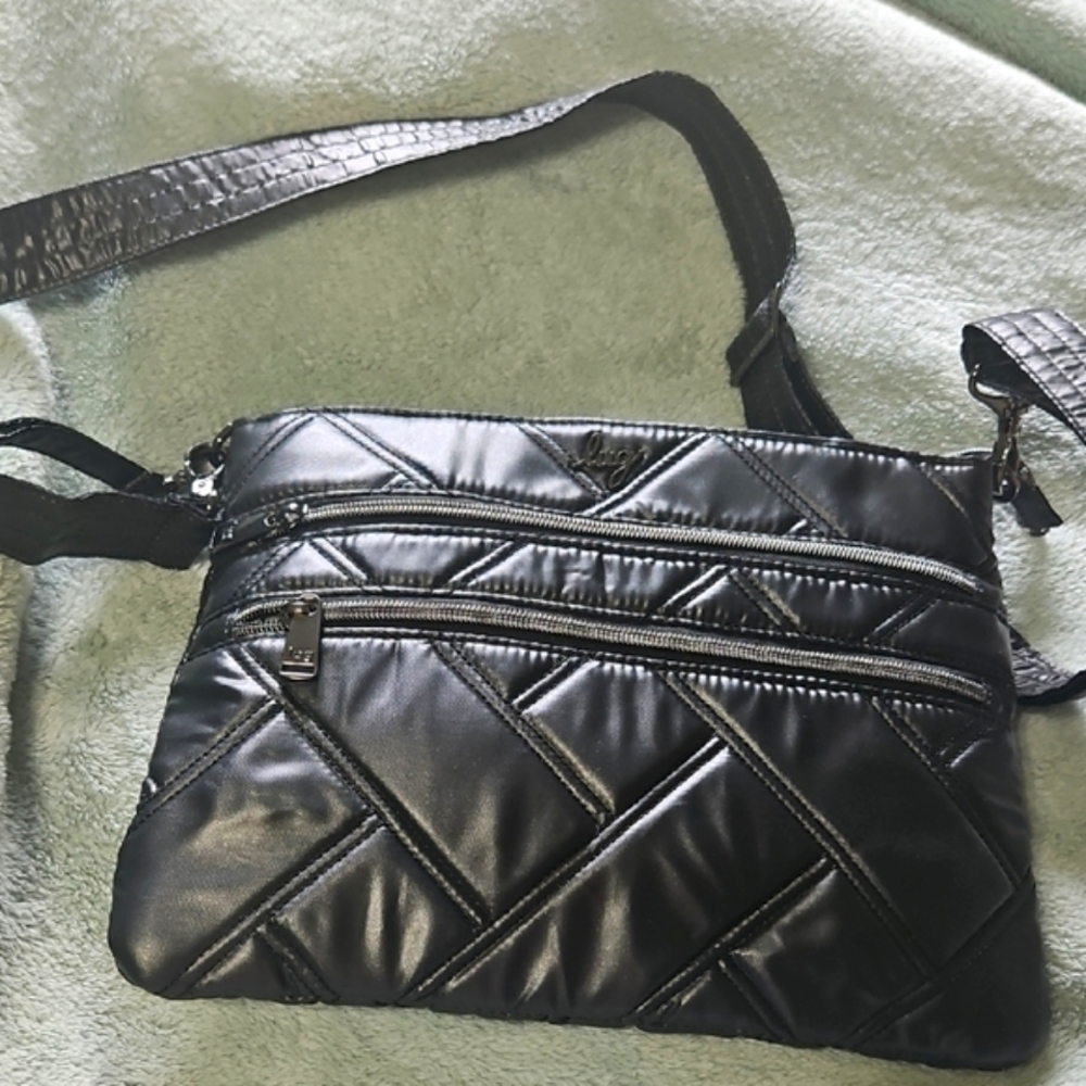 Black Quilted Crossbody Bag